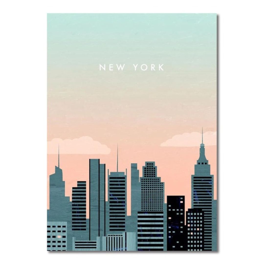 Skyline Stories: Iconic Cities on Canvas