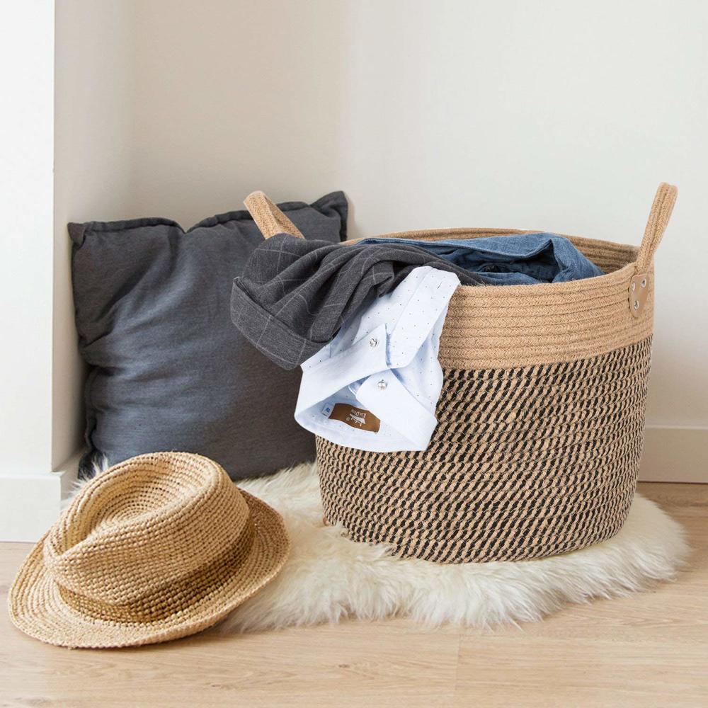 Natural Haven Hemp Rope Laundry Basket