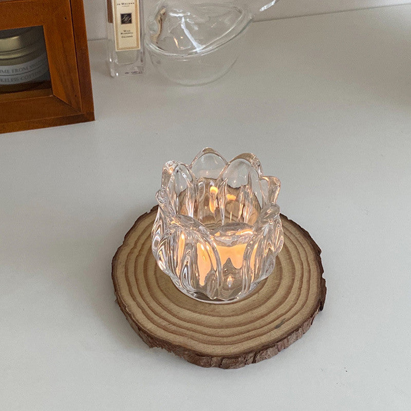 Classic Glass Tulip Candle Holder