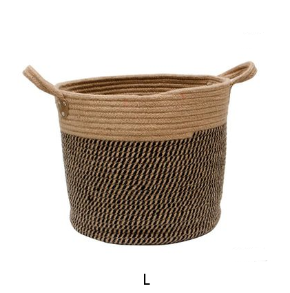 Natural Haven Hemp Rope Laundry Basket