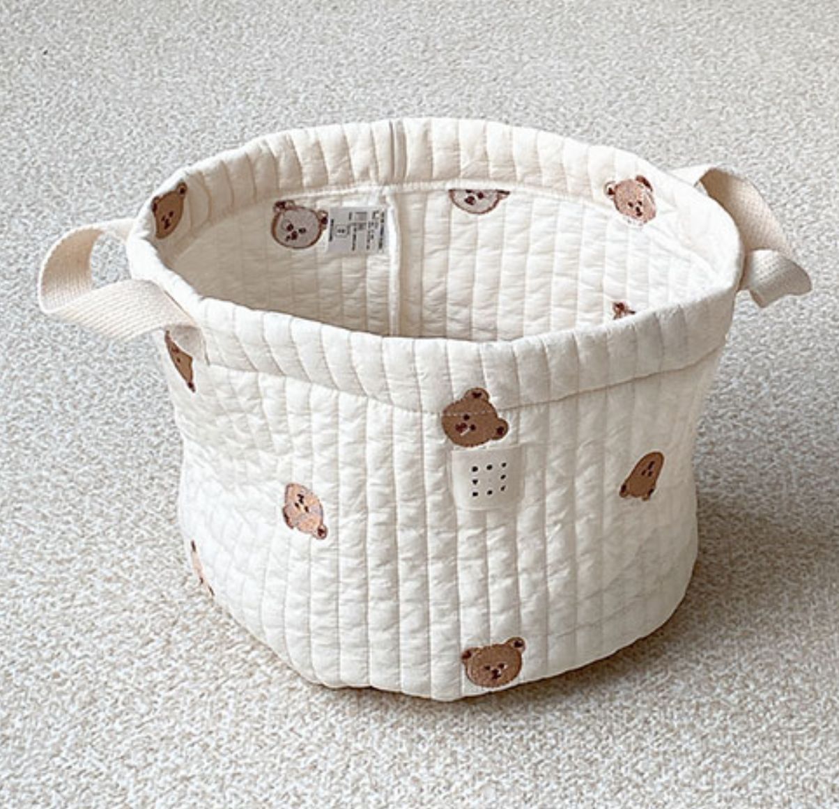 Beary Organised Cotton Storage Buckets