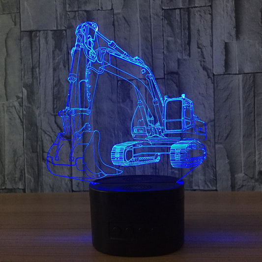 Touch-Activated 3D Construction Truck Light