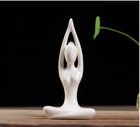 Mini Ceramic Yoga Figurines