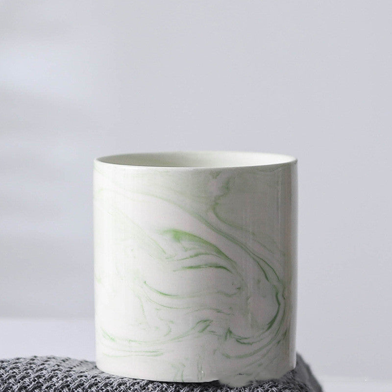 Marbled Ceramic Plant Pot Collection