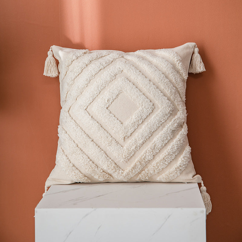 Embroidered Elegance Cushion Cover