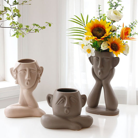 Modern Muses Abstract Artistic Vases