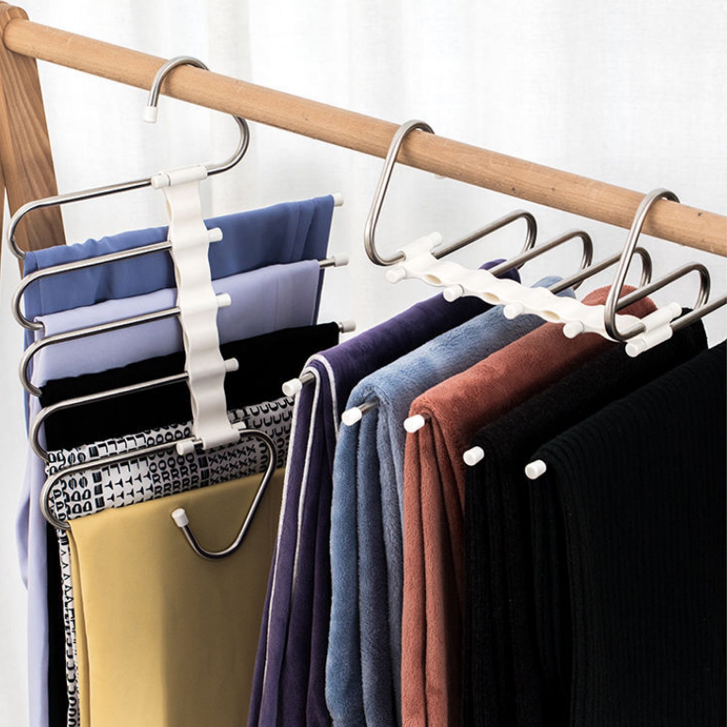 Space-Saving 5-in-1 Multifunctional Hanger