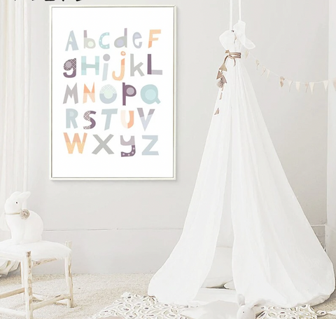 Adorable Alphabet Canvas Print