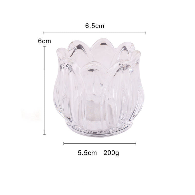 Classic Glass Tulip Candle Holder